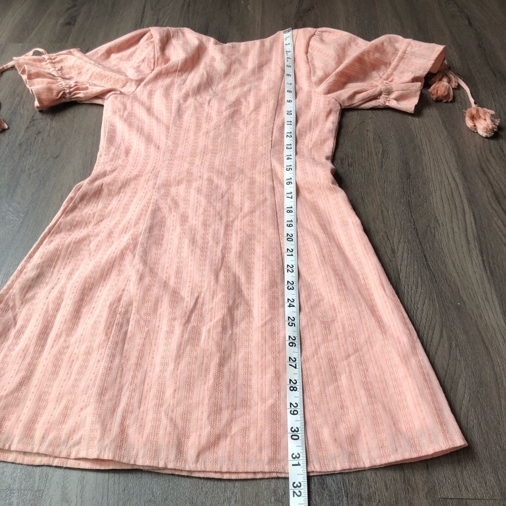 Tularosa Penny Mini Dress Size XS Pink Embroidered Tassels Boho Coquette Girlie - Picture 8 of 11